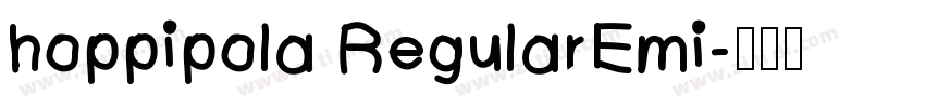hoppipola RegularEmi字体转换